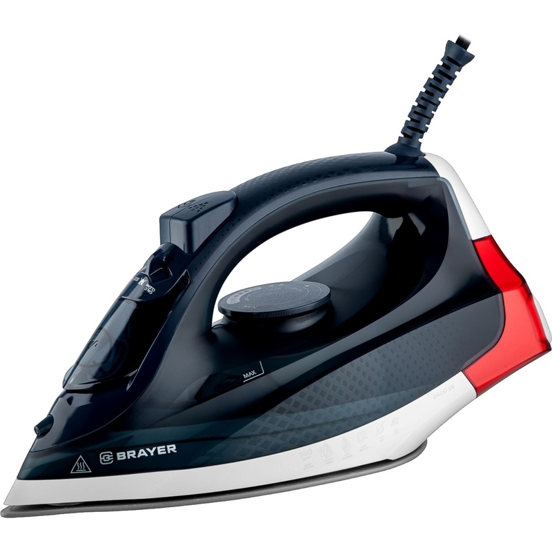 Изображение товара Утюг Brayer BR4018 с функциями отпаривания керамическая подошва 2400 Вт