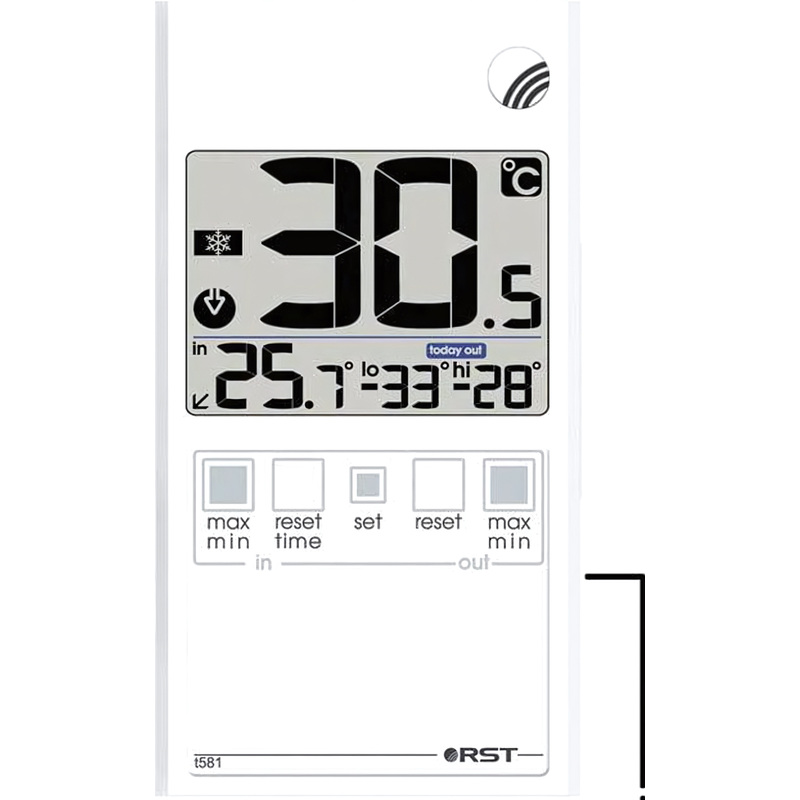 Изображение товара Термометр RST 01581 белый рамный