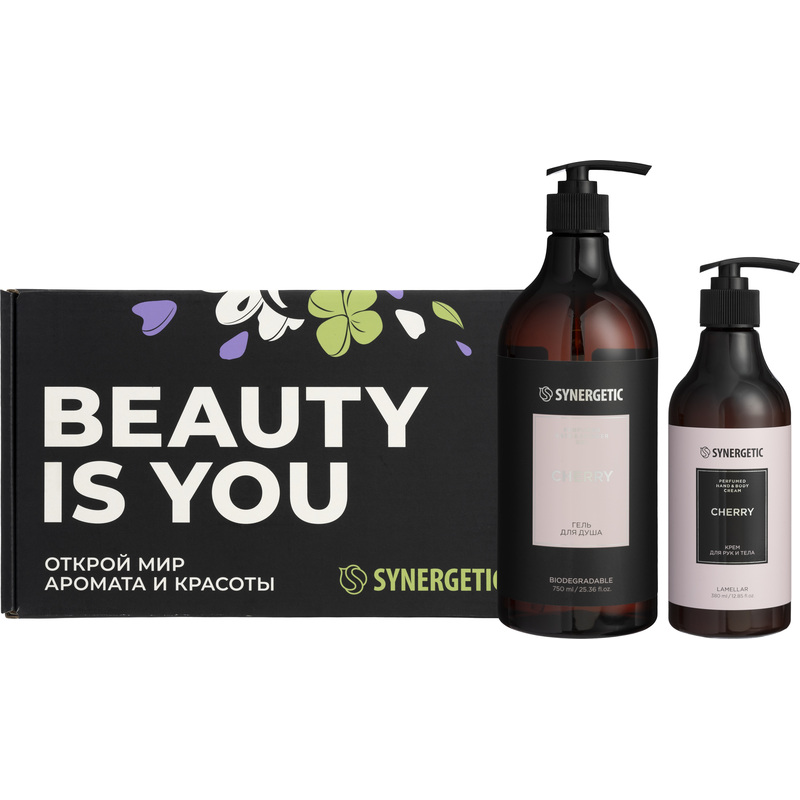 Изображение товара Подарочный набор косметики Synergetic Вишня для ухода за телом