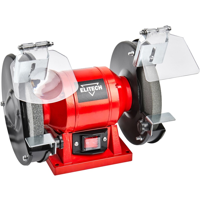 Изображение товара Электрический точильный станок Elitech СТ 150 250 Вт диаметр 150 мм