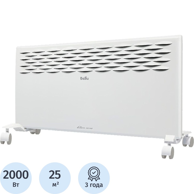 Изображение товара Конвектор Ballu Ettore BEC/ETER-2000 белый (2000 Вт, с терморегулятором, НС-1135155)