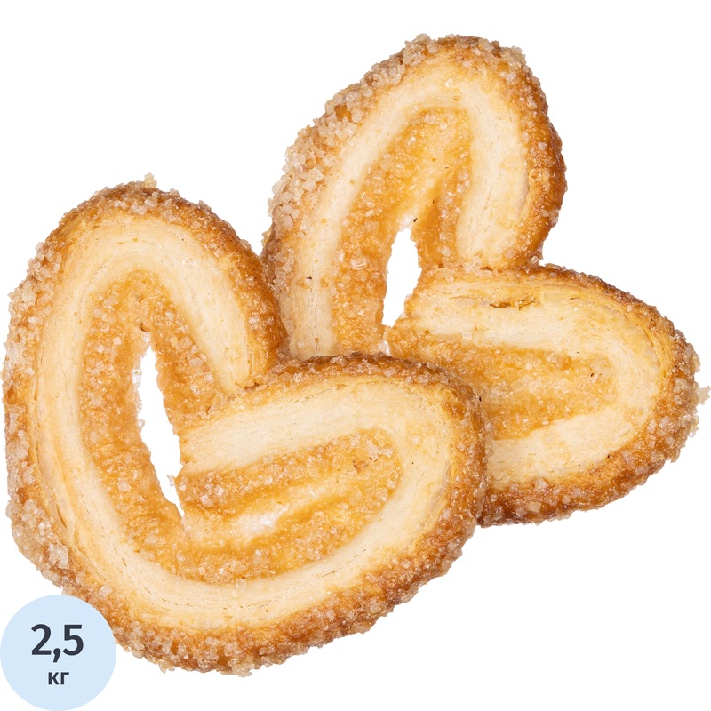 Изображение товара Печенье слоеное Северная столица Валентинки 2.5 кг классический вкус