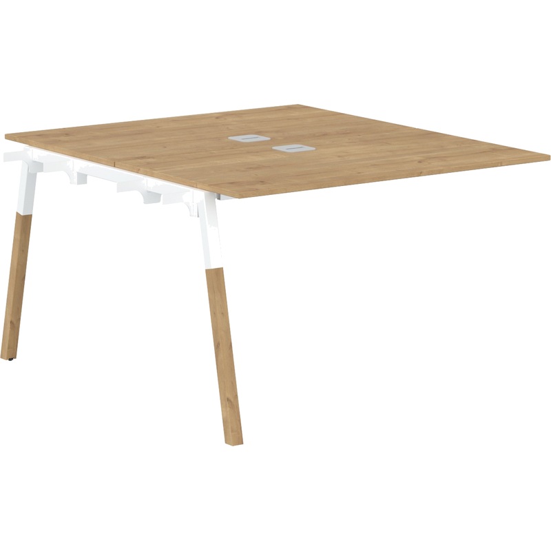 Изображение товара Стол приставной Forta FIWST 1113 дуб гамильтон/бук белый 1180х1370х733 мм