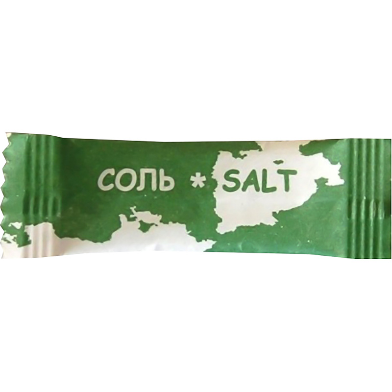 Изображение товара Соль порционная Материк в стиках 1 г (800 штук) - удобная упаковка для поваренной соли