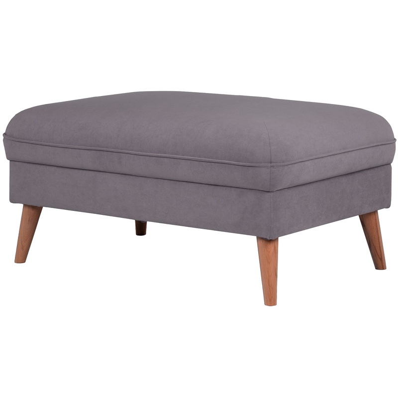 Изображение товара Банкетка Релакс Ann серая велюровая 950х630х430 мм