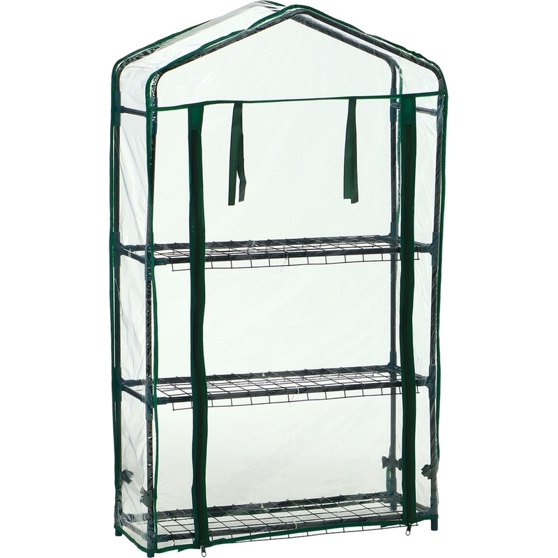 Изображение товара Парник стеллаж Greengo 3 полки 110x22x65 см