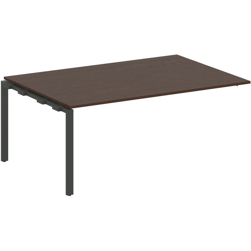 Изображение товара Элемент для стола переговоров Metal System Style БП.ППРГ-5 1800x1235 мм венге цаво антрацит