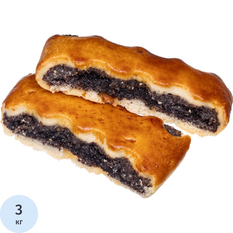 Изображение товара Печенье сдобное Вешки-Свит Колосок с маковой начинкой 3 кг