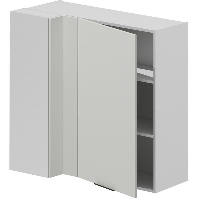 Изображение товара Кухонный угловой шкаф ВОК WC1D 96 105 белый альпийский и шагрень 1050х450х960 мм