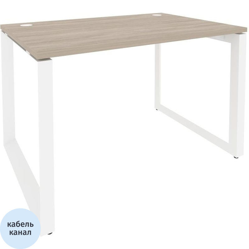 Изображение товара Стол прямой ONIX-О O.MO-SP-2.8 дуб аттик белый 1180х800х750 мм