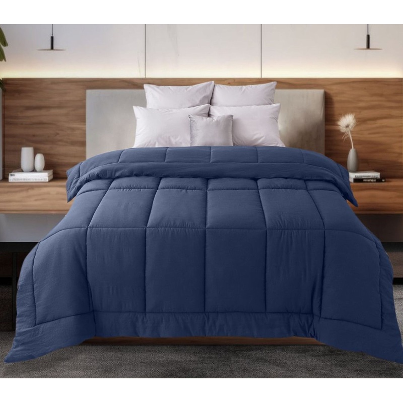 Изображение товара Одеяло 2-спальное стёганое без канта Guten Morgen 172x205 см чёрное