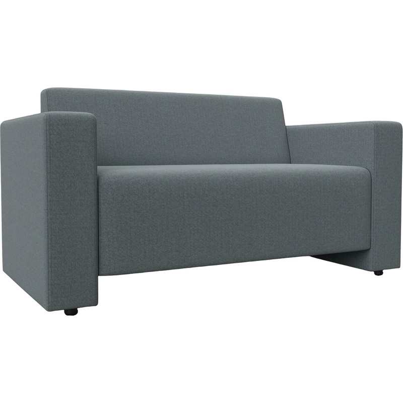 Изображение товара Двухместный диван Оптима Лига 093 серый рогожка современная мебель