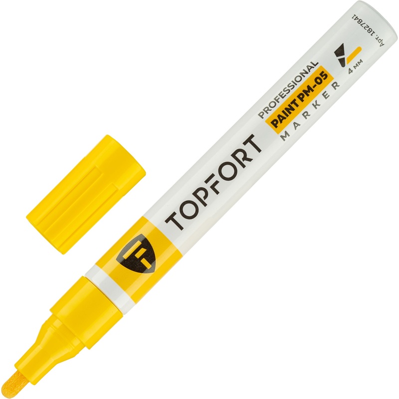 Изображение товара Промышленный лаковый маркер TOPFORT ZP1501 жёлтый 4 мм