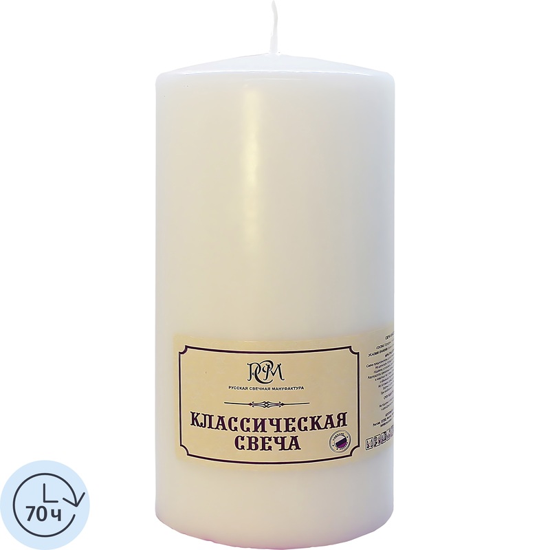 Изображение товара Свеча декоративная РСМ Классическая 15x7 см