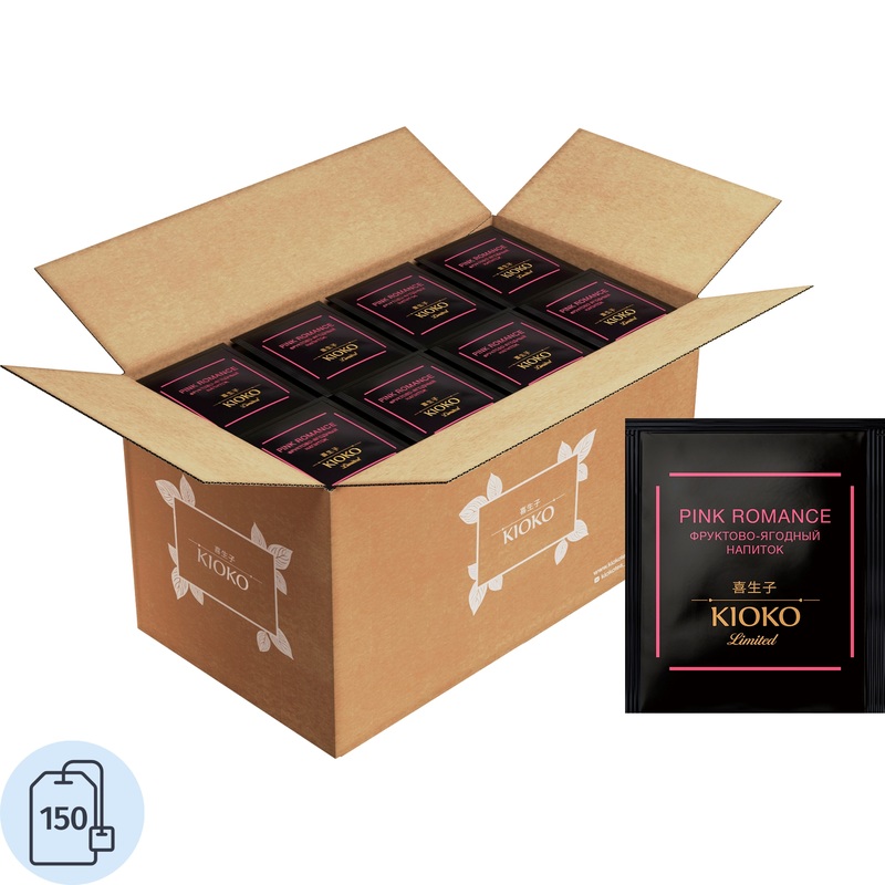 Изображение товара Чайный напиток каркаде Kioko Limited Pink Romance 150 пакетиков Изображение товара Чайный напиток каркаде Kioko Limited Pink Romance 150 пакетиков