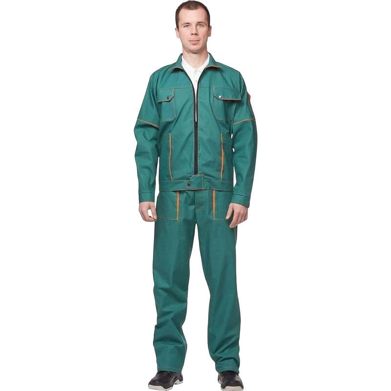 Изображение товара Костюм рабочий летний мужской л06-КБР зеленый (размер 44-46, рост 182-188)