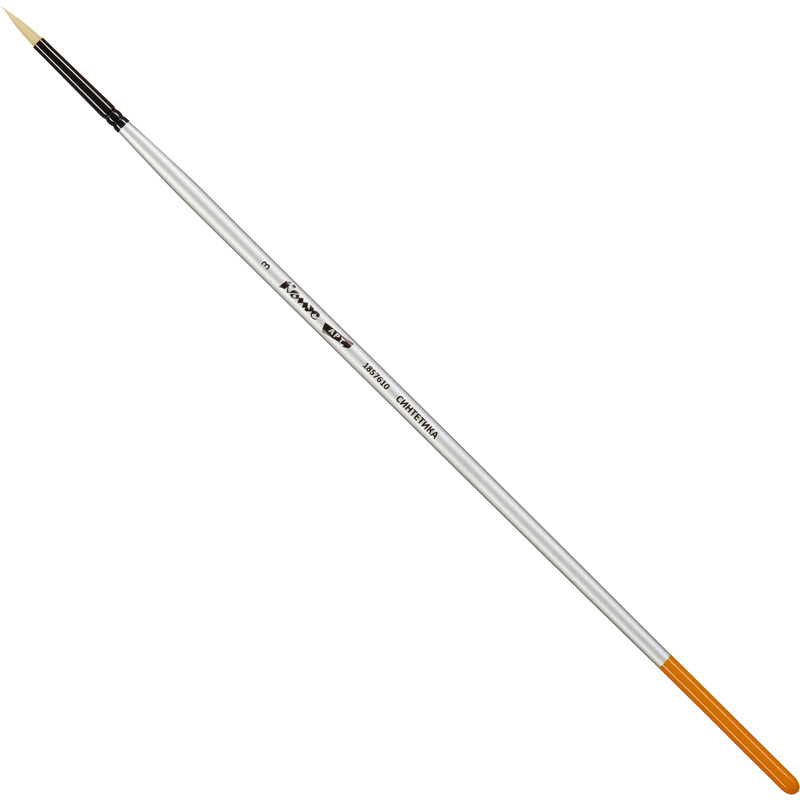 Изображение товара Кисть художественная Комус Арт круглая жесткая синтетика №3