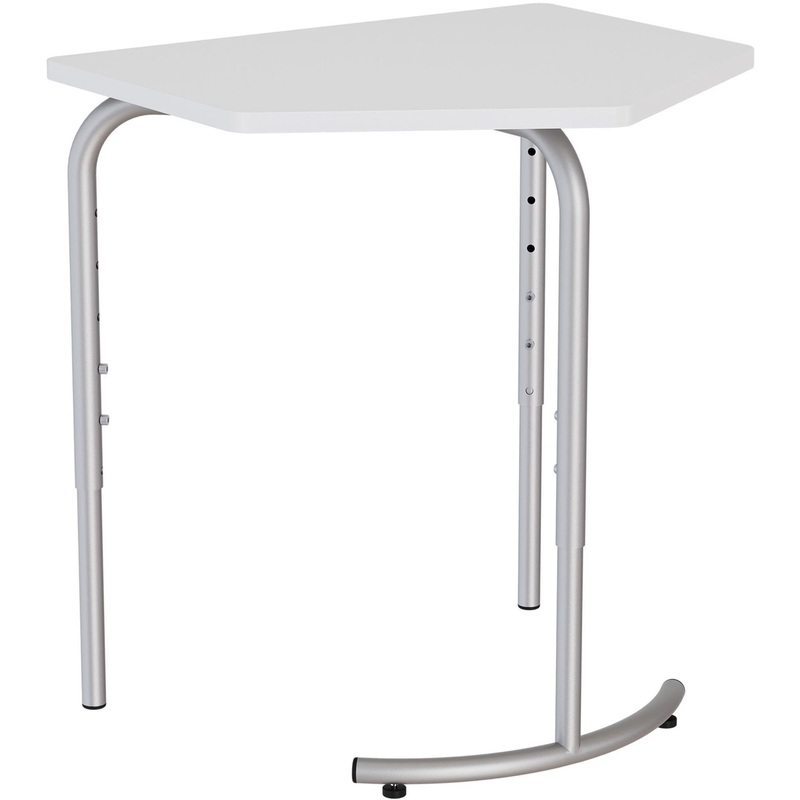 Изображение товара Мобильный пятиугольный стол белого цвета для групповой работы