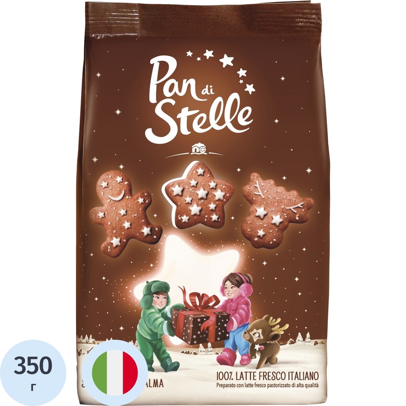Изображение товара Печенье сахарное Mulino Bianco Pan di Stelle 350 г