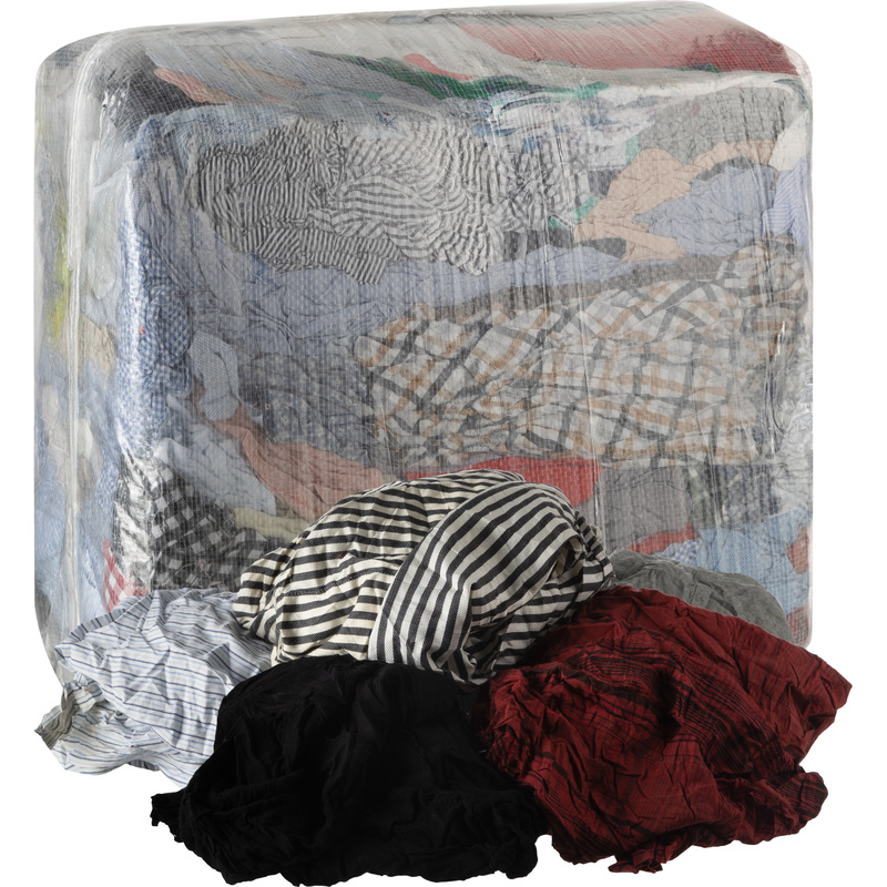 Изображение товара Хлопковая цветная ветошь 10 кг, лоскунты 40х60 см, универсальный материал