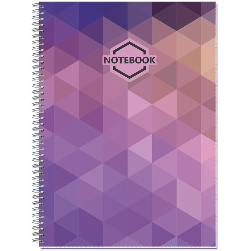 Изображение товара Бизнес-тетрадь Полином Яркий офис A4 120 листов разноразноцветная в клетку на спирали (203х290 мм)