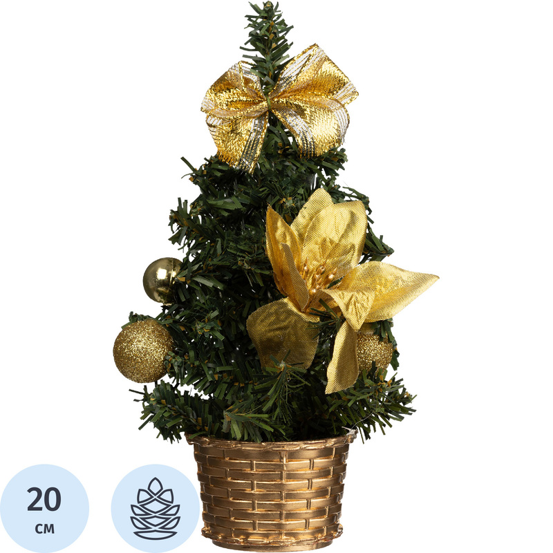 Изображение товара Ёлка искусственная новогодняя Remeco Collection настольная с украшениями 20 см (237289)