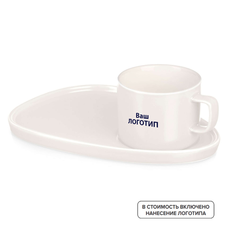 Изображение товара Чайная пара Brighton 200 мл фарфор с индивидуальной печатью