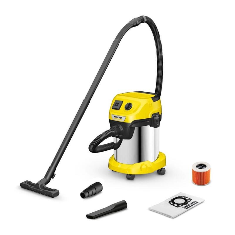 Изображение товара Пылесос Karcher WD 3 P S V-17/4/20 желтый мощный многофункциональный баковый