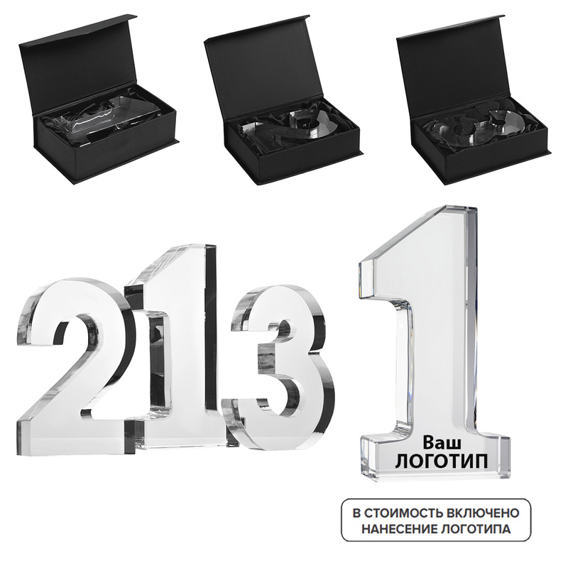 Изображение товара Стела Born Leader из стекла с индивидуальной персонализацией 15 штук