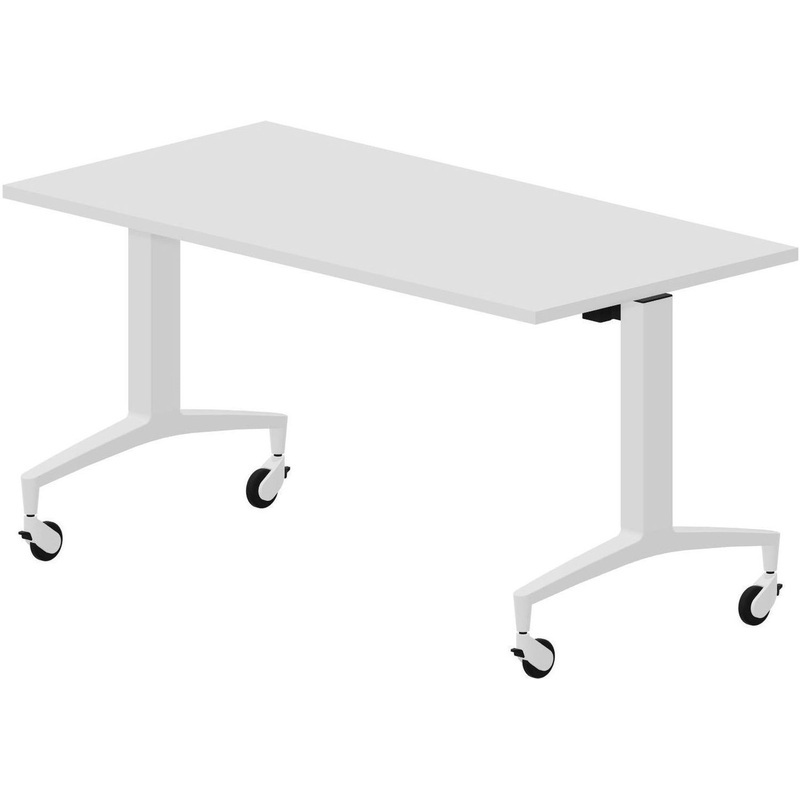 Изображение товара Стол для переговоров Setup белый 1400х700х725 мм с flip-top механизмом и металлическим каркасом