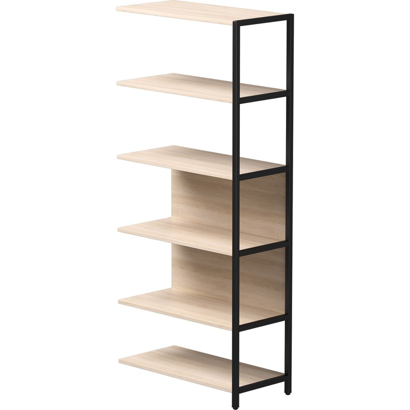 Изображение товара Полустеллаж для документов EVO 254H009DY9005 дуб соната/чёрный 805х385х1840 мм