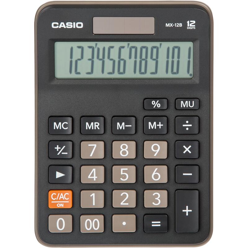 Калькулятор настольный Casio MX-12B 12-разрядный черный 147х106х29 мм – выгодная цена – купить товар Калькулятор настольный Casio MX-12B 12-разрядный черный 147х106х29 мм в интернет-магазине Комус