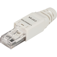 Коннектор Lanmaster LAN-TMP-U6A-WH RJ-45 cat 6a