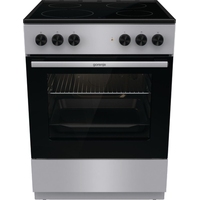 Плита электрическая Gorenje GEC6A11SG стандартной ширины серая  (стеклокерамика, 4 конфорки, 65 литров)