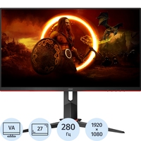 Монитор 27'' AOC 27G2ZN3/BK чёрный/красный