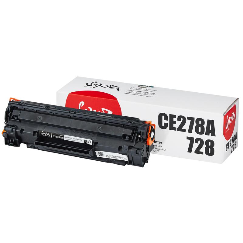 Картридж лазерный Sakura 78A/728 CE278A/3500B010 для HP/Canon черный совместимый – купить по выгодной цене в интернет-магазине | 1898440