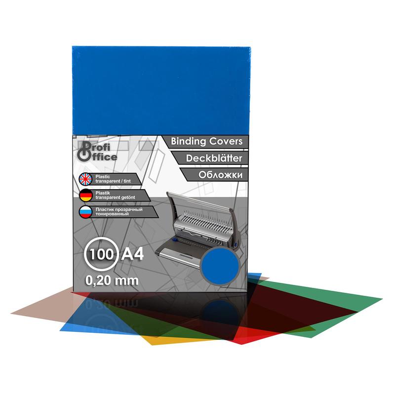 Обложки для переплета пластиковые ProfiOffice A4 200 мкм синие глянцевые (100 штук в упаковке) – выгодная цена – купить товар Обложки для переплета пластиковые ProfiOffice A4 200 мкм синие глянцевые (100 штук в упаковке) в интернет-магазине Комус