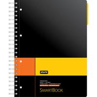 Бизнес-тетрадь Attache Selection Smartbook А4 120 листов  желтая/оранжевая в клетку на спирали (238х299 мм)
