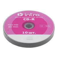 Диск CD-R Intro 0.7 ГБ 52x bulk (10 штук в упаковке)
