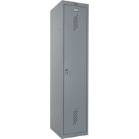 Шкаф для для одежды металлический Практик ML/LS-11-40D (серый,  400х500х1830 мм)