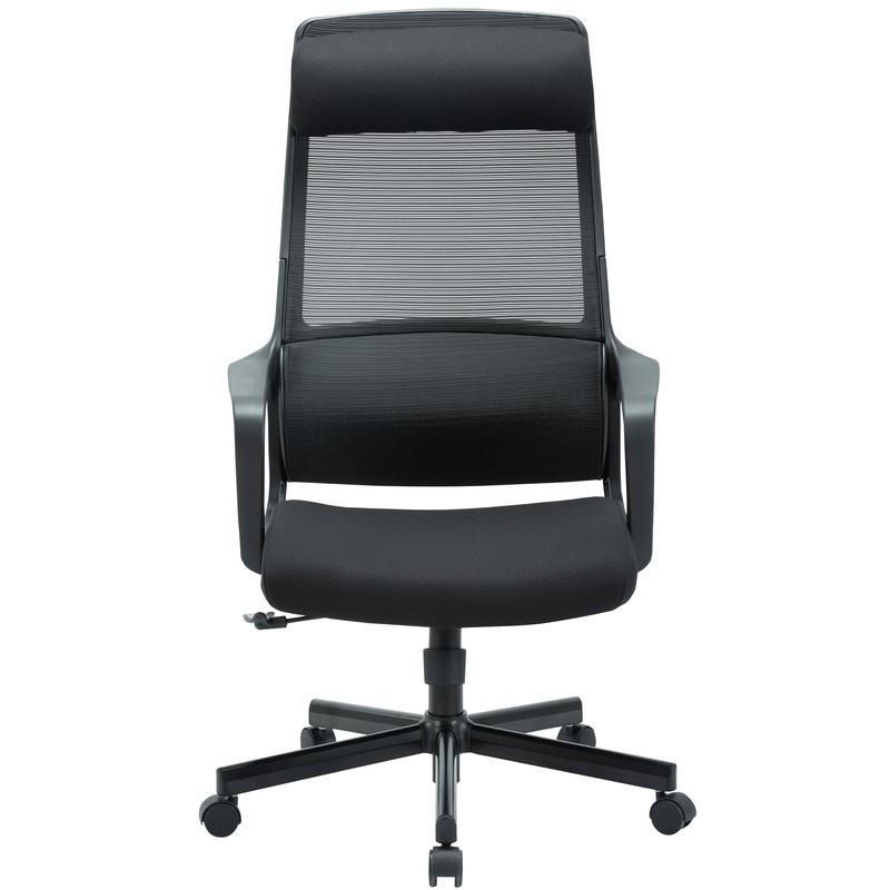 Кресло офисное easy chair 304 черное ткань сетка металл комус