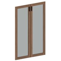 Двери средние OnTop Ot-08.2 (рэд фокс/бронза, ЛДСП/стекло, 900х18х1370 мм, 2 штуки)