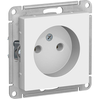 Розетка Systeme Electric AtlasDesign одноместная без заземления 16А IP20  с рамкой скрытого монтажа белая (1240145)