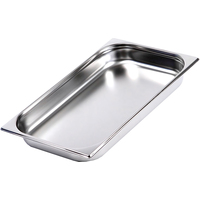 Гастроемкость Luxstahl GN 1/1 53x32.5x6.5 см 9 л нержавеющая сталь  (га03)