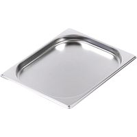 Гастроемкость Luxstahl GN 1/2 32.7x26.5x2 cм 1.25 л нержавеющая сталь