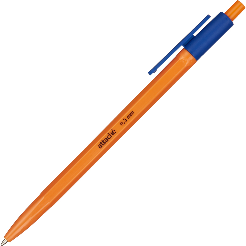 Ручка шариковая автоматическая Attache Economy синяя, толщина линии 0.5 мм – выгодная цена – купить товар Ручка шариковая автоматическая Attache Economy синяя, толщина линии 0.5 мм в интернет-магазине Комус