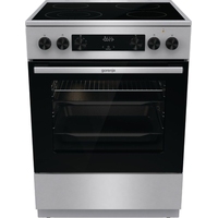 Плита электрическая Gorenje GECS6C70XC стандартной ширины серая  (стеклокерамика, 4 конфорки, 71 литр)