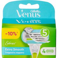 Сменные кассеты для бритья Gillette Venus Embrace (4 штуки в упаковке)