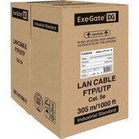 Кабель витая пара ExeGate UTP4-C5e-CCA-S24-IN-LSZH-OR-305 cat 5e 305 м  (EX256747RUS)