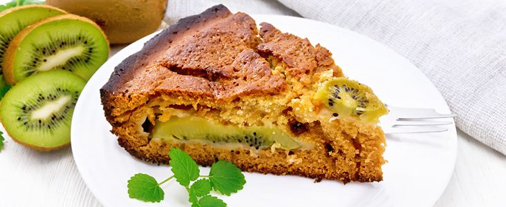 Пирог с киви и бананом — рецепт с фото пошагово